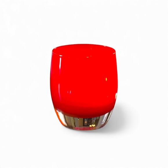 Glassybaby Seattle Sunset Red Candle Holder - Picture 1 of 6